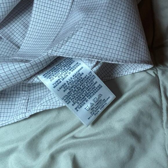 Devon & Jones Mens Size M Mississippi State Button Down Cotton Blend Checked - Picture 8 of 8